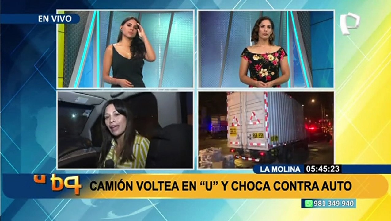Iban a excesiva velocidad: auto y camión protagonizan aparatoso choque en La Molina