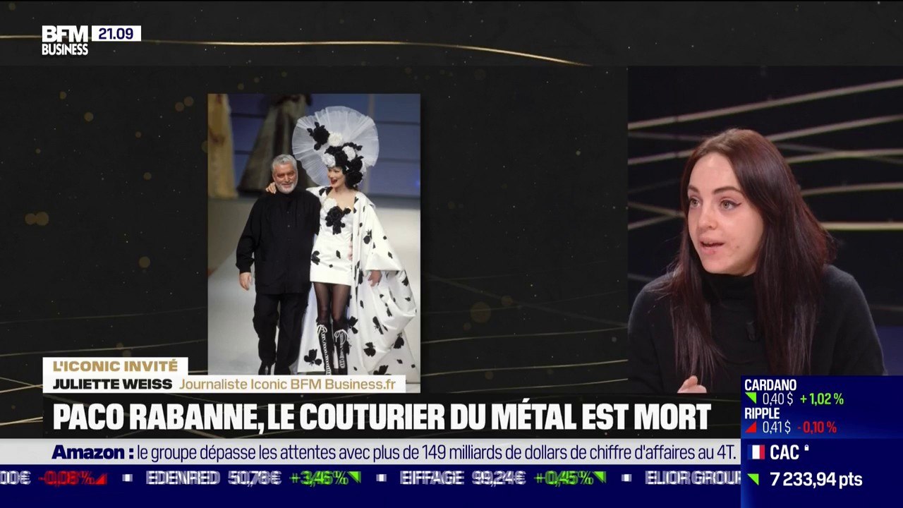 Célèbre pour ses tenues en métal, le couturier Paco Rabanne est mort à 88 ans