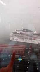 Cruzeiro se solta de porto no Rio de Janeiro após tempestade