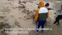 Egy egész perui várost elsodort a földcsuszamlás, sok a halott