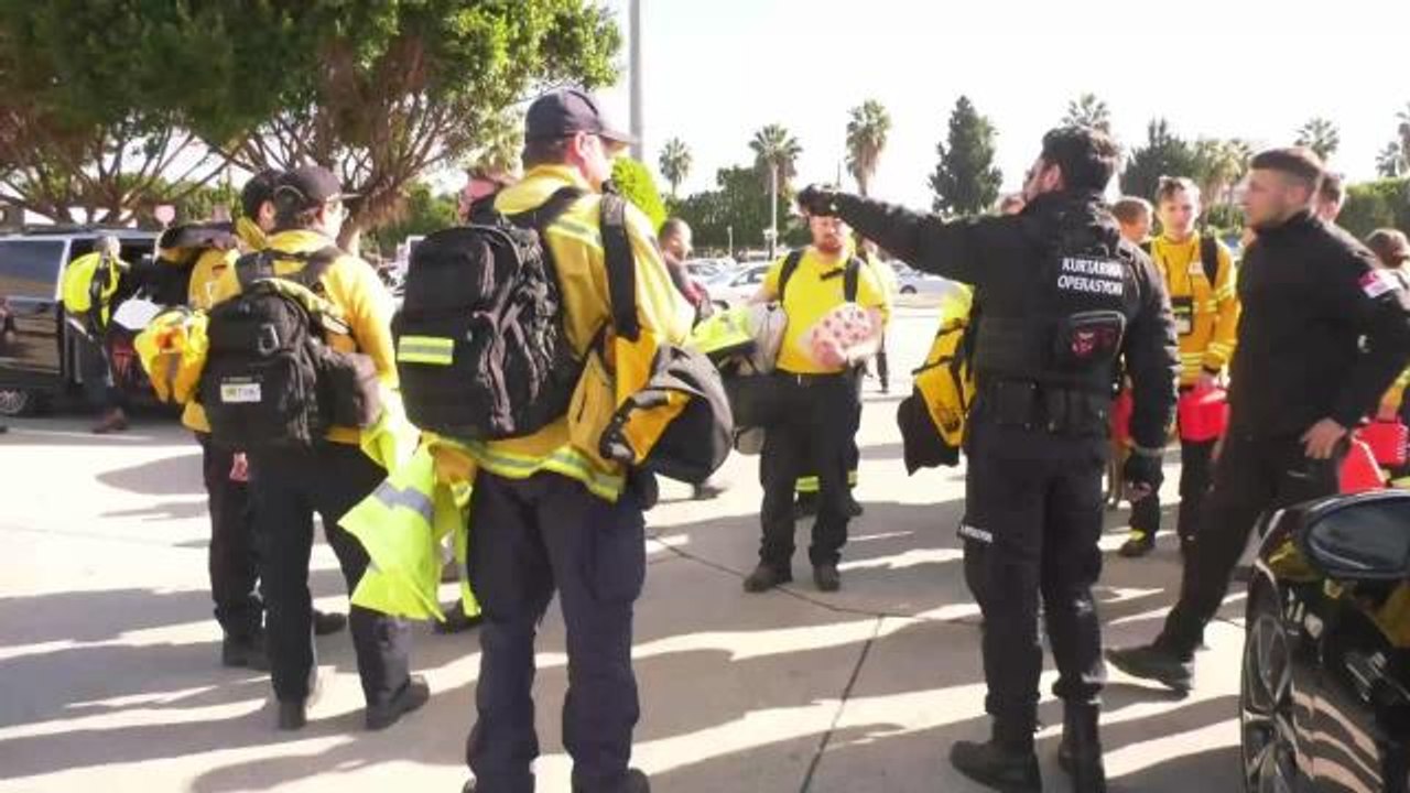 Alman Gönüllü Kurtarma Ekibi, Kahramanmaraş'ta Arama Kurtarma Çalışmalarına Katılmak İçin Türkiye'ye Geldi