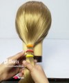 Hairstyle with Hair Rubber Bands