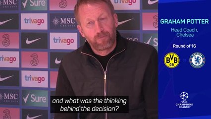 Potter explains Aubameyang omission from Champions League squad
