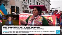 Informe desde Lima:  Comisión de Constitución del Congreso de Perú volvió a decir no a Boluarte