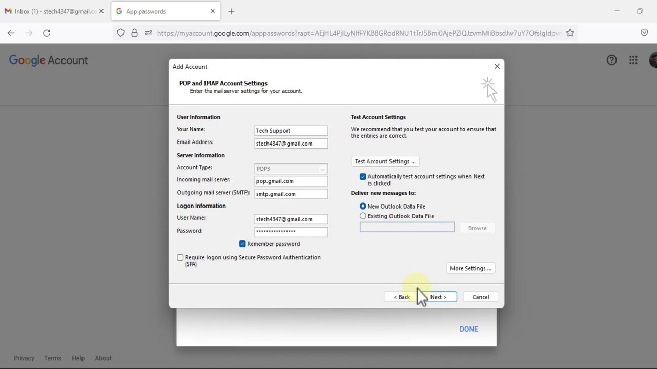 How to Setup Outlook 2013 Email account | Outlook 2013/2016/2019/O365 POP Configuration