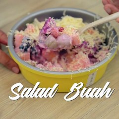 Salad Aneka Buah-Buahan Lemak Berkrim  Gerenti Jadi