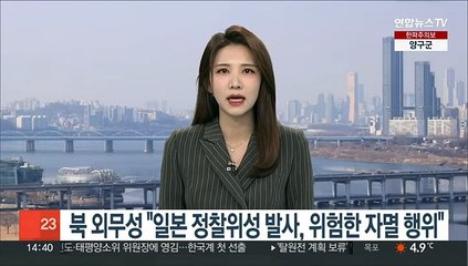 북 외무성 "일본 정찰위성 발사, 위험한 자멸 행위"