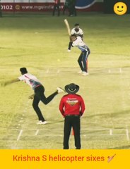 Helicopter Shot by Krishna satpute| Tennis Cricket