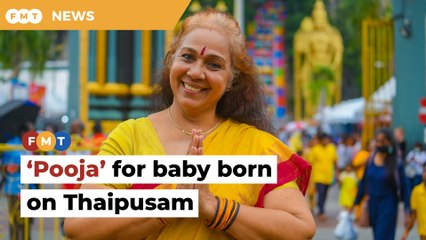 A special ‘pooja’ for baby born on Thaipusam