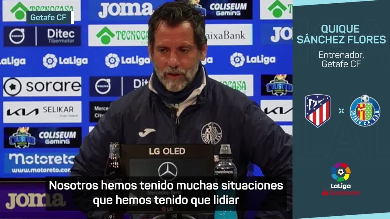 Quique Sánchez Flores: "Ha habido jugadores que no han querido jugar"