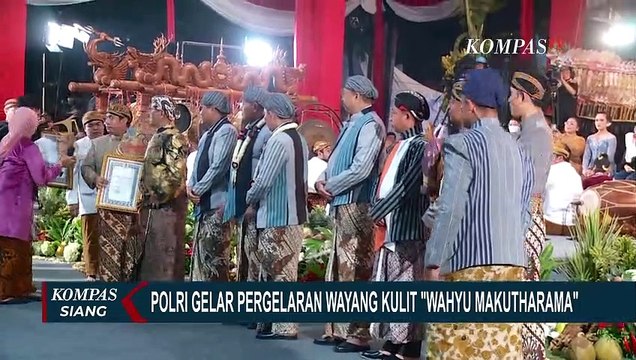 Polri Gelar Pergelaran Wayang Kulit Wahyu Makutharama di Taman Mabes Polri Jakarta Selatan