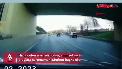 Bayrampaşa'da meydana gelen kaza kamerada