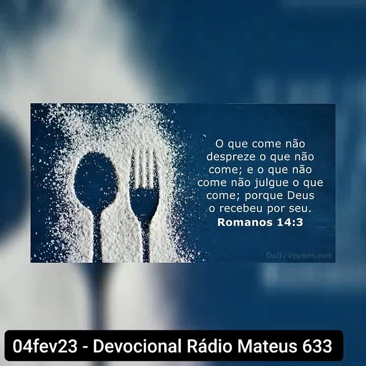 04fev23 - Devocional Rádio Mateus 633