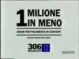 Pubblicità/Bumper anni 90 RAI 2 - Peugeot 306