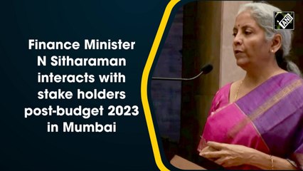 FM Sitharaman interacts with stakeholders after Budget