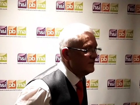 Donald Wilson at Highlands and Islands Press Ball and Media Awards
