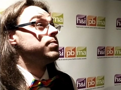 Andrew Henderson at Highlands and Islands Press Ball and Media Awards