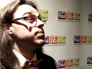 Andrew Henderson at Highlands and Islands Press Ball and Media Awards