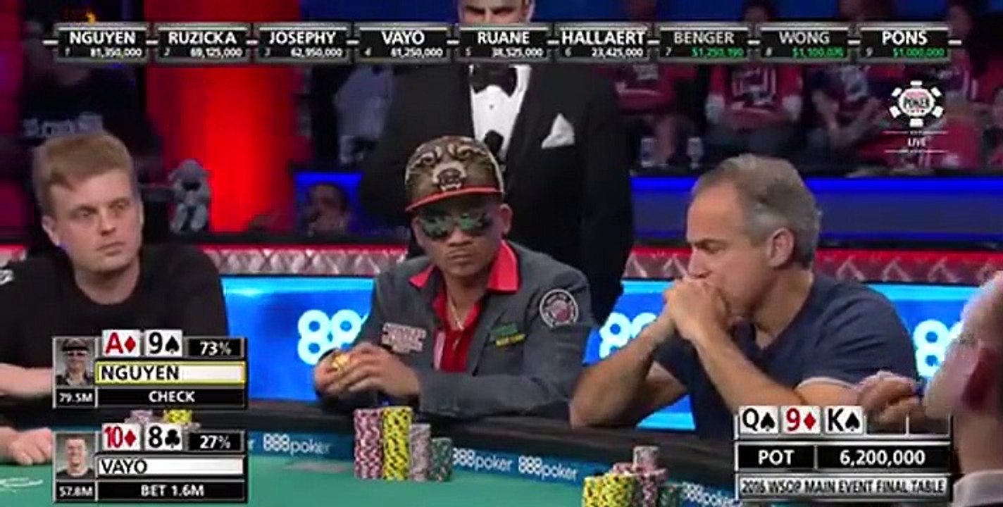 World Series Of Poker 2016 Main Event - Se1 - Ep16 HD Watch - Part 02