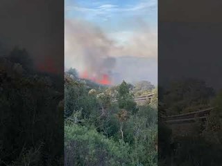 Mouriès : incendie en cours au lieu-dit des Baumettes