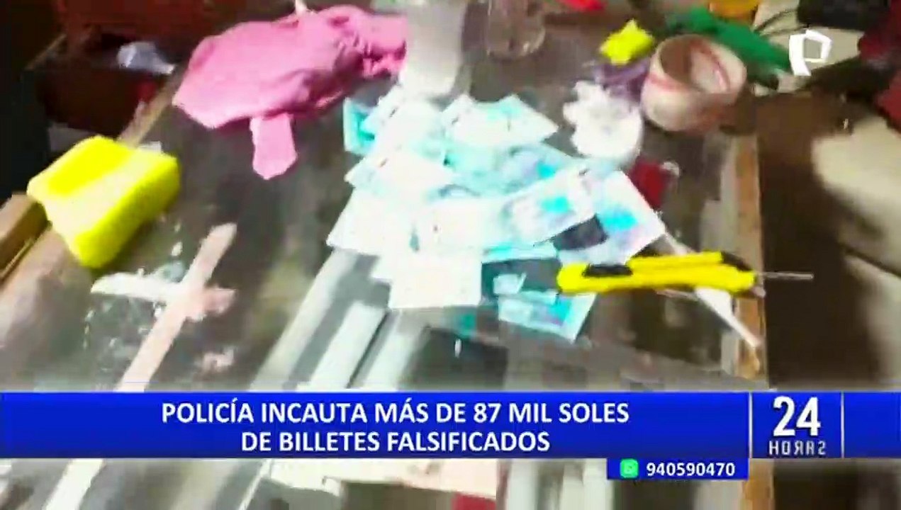 PNP incauta más de 87 mil soles de billetes falsificados en el distrito de Comas