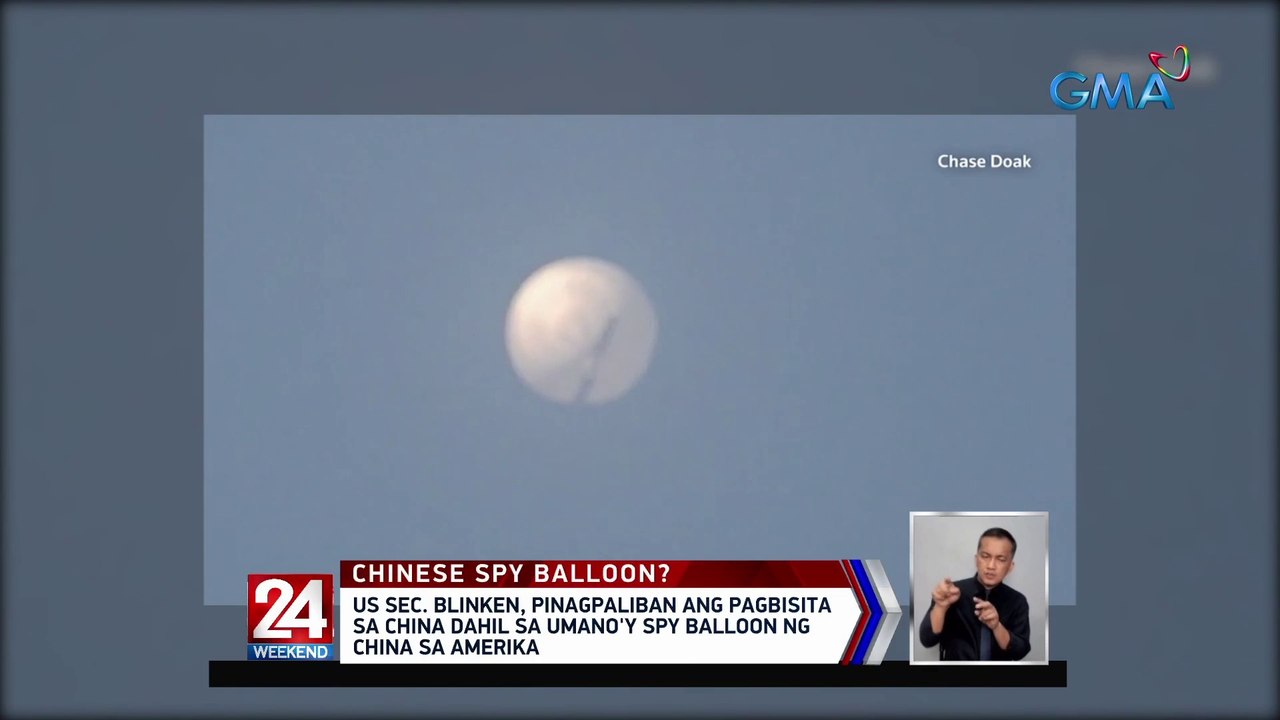 US Sec. Blinken, pinagpaliban ang pagbisita sa China dahil sa umano'y spy balloon ng China sa Amerika | 24 Oras Weekend