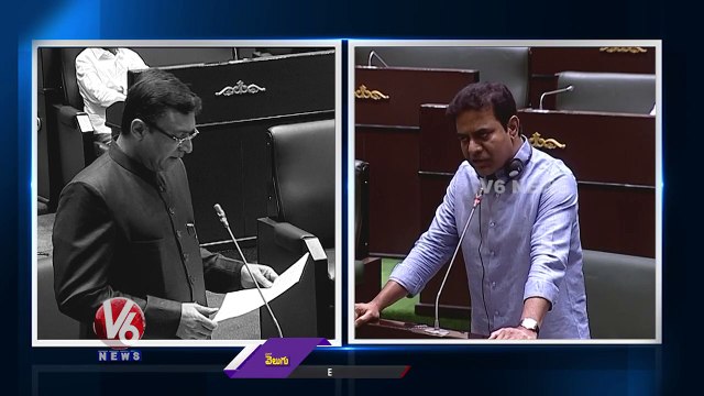 Akbaruddin Owaisi Vs Minister KTR _ Telangana Assembly 2023 _ V6 News
