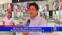 Ópticas del jirón Huancavelica reportan pérdidas de hasta un 70% en ventas debido a manifestaciones