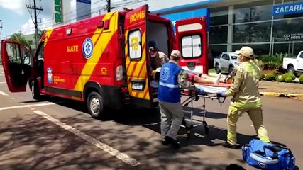 Ciclista fica ferido após ser atingido por carro na Avenida Brasil