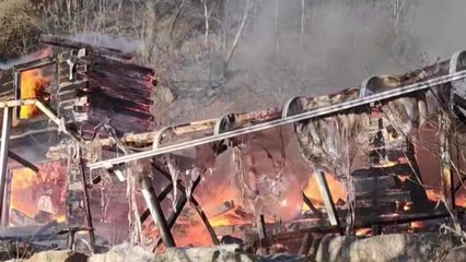 인제 산불 4시간 반 만에 진화..."주택 화재가 번져" / YTN