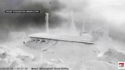 شاهد: ريح صرصر عاتية تضرب قمة جبل واشنطن بدرجة برودة بلغت 80 تحت الصفر وتعد الأسوأ في تاريخ أمريكا
