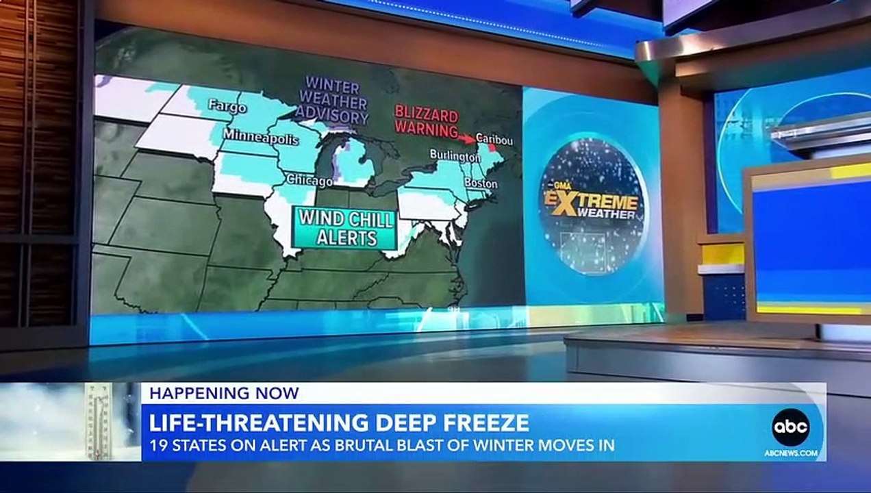 At least 19 states under alert as brutal temperatures grip Northeast