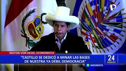 Perú dejó de ser un país democrático tras fallido golpe de Estado de Castillo, asegura The Economist