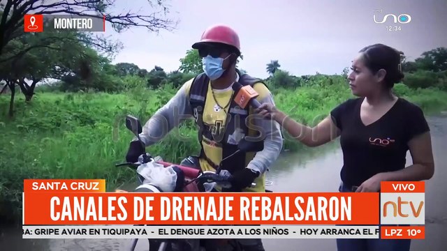 12 municipios afectados por las lluvias e inundaciones en Santa Cruz de la Sierra