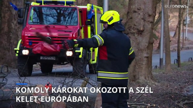 Komoly károkat okozott a szélvihar Kelet-Európában
