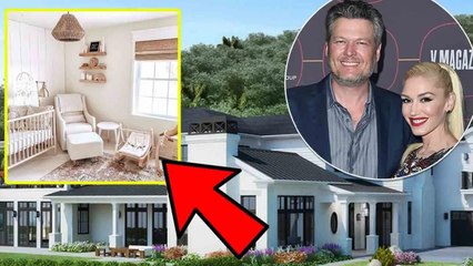 Leaked special room in Gwen Stefani and Blake Shelton's $13M family mansion. It's the new baby's?