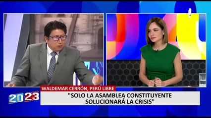 Waldemar Cerrón asegura que Asamblea Constituyente solucionará crisis social en el país