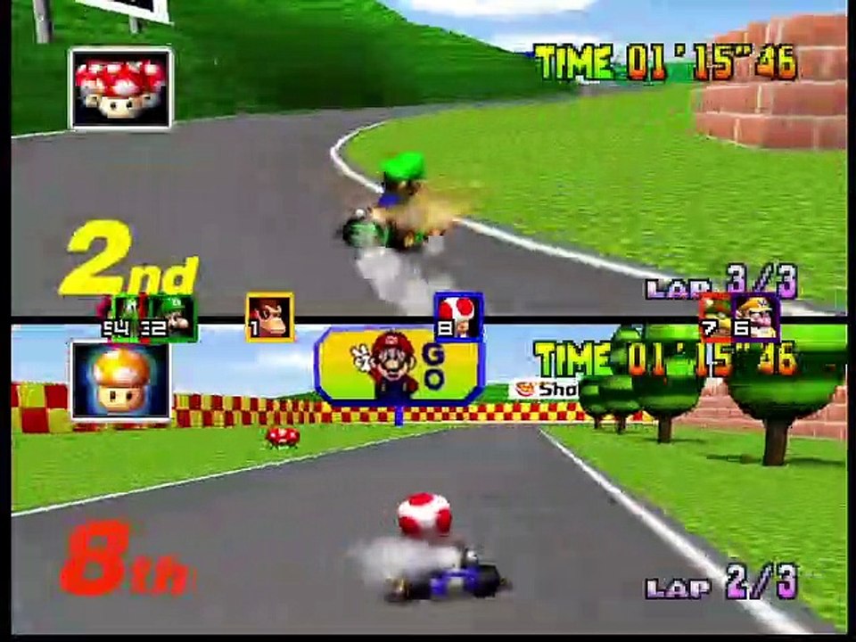 Mario Kart 64 online multiplayer n64 Vidéo Dailymotion