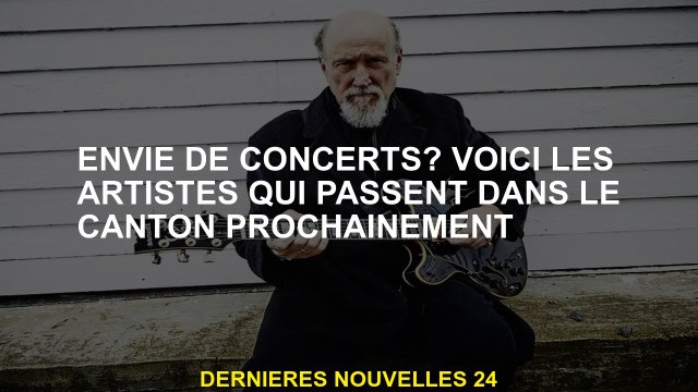 Concerts de fantaisie? Voici les artistes qui passent bientôt dans le canton