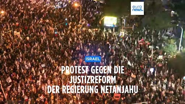 Zehntausende protestieren in Tel Aviv gegen die Pläne der Netanjahu-Regierung