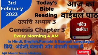 Today's Bible Reading 3rd February 2023