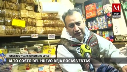 Descargar video: En CdMx, disminuyen las ventas de huevo por el alza en los precios