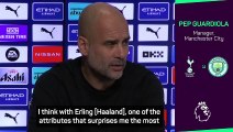 Guardiola admits Erling Haaland can learn from Harry Kane