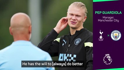 Guardiola admits Erling Haaland can learn from Harry Kane