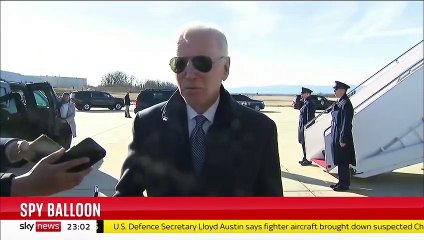 Moment China _spy balloon_ is shot down by fighter jet(720P_HD)