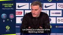 Messi a 'reflection of the World Cup he had' - Galtier