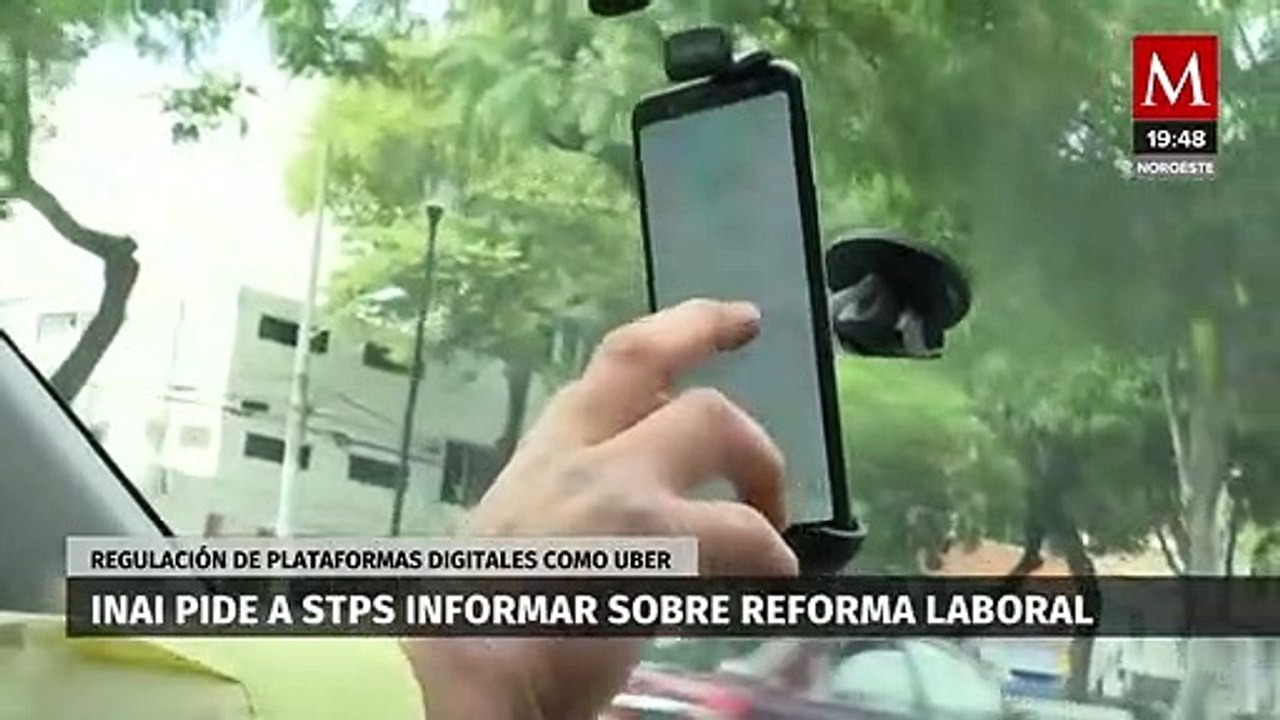 STPS debe informar si ya prepara reforma laboral para conductores de Uber: INAI