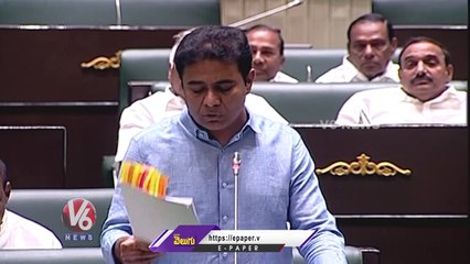 Minister KTR Funny Conversation With Akbaruddin Owaisi At Telangana Assembly | V6 News