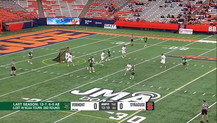 Syracuse Men's Lacrosse Highlights vs. Vermont