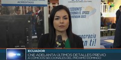 Autoridades ecuatorianas ultiman preparativos para elecciones y referéndum
